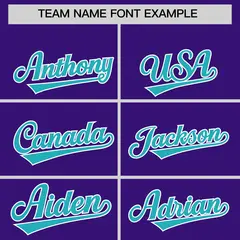 Purple Aqua K-Ribbon Raglan Color Block Full-Snap Letterman Jacket 3