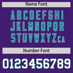 Purple Aqua Leopard Graffiti Side Design Baseball Jersey 4
