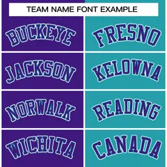 Purple Aqua-Purple Split Varsity Full-Snap Letterman Jacket 5
