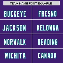 Purple Aqua Raglan Authentic Football Jersey 3