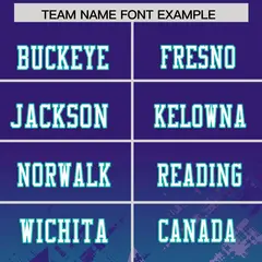 Purple Aqua Star Gradient Flag Football Jersey 3