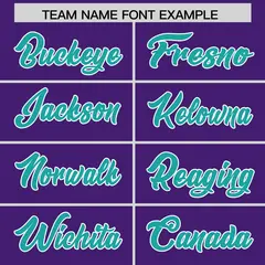 Purple Aqua Star Pattern Raglan Sleeves Football Jersey 3