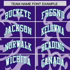 Purple Aqua White Halloween Bats Pumpkins Ghost Letterman Jacket 3