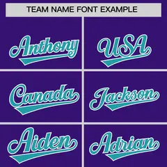 Purple Aqua White Varsity Raglan Gradient Letterman Jacket 3