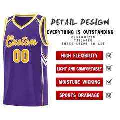 Purple Arrow Graffiti Pattern Basketball Jersey 2