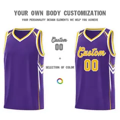 Purple Arrow Graffiti Pattern Basketball Jersey 3