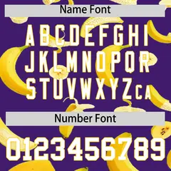 Purple Banana Graffiti Pattern Fashion Baseball Jersey 3