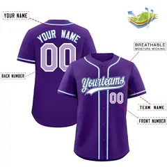 Purple Baseball Jersey 2