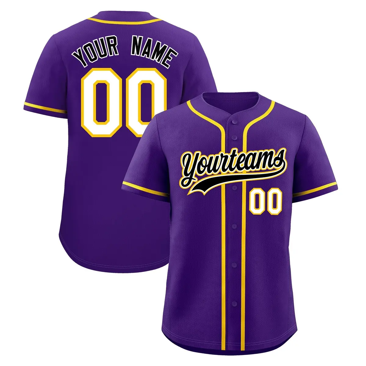 Purple Baseball Jersey