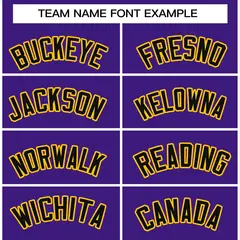 Purple Black-Gold Classic Varsity Full-Snap Letterman Jacket 3