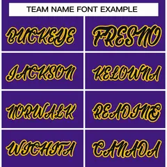 Purple Black-Gold Classic Varsity Full-Snap Letterman Jacket 3