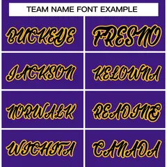 Purple Black-Gold Classic Varsity Full-Snap Letterman Jacket 5