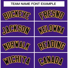 Purple Black-Gold Classic Varsity Full-Snap Letterman Jacket 5