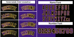 Purple Black-Gold Split Two Tone Letterman Varsity Full-Snap Jacket 3
