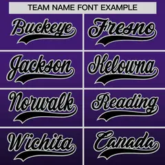 Purple Black Gradient Fashion Baseball Jersey 4
