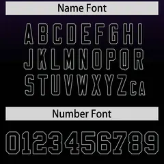 Purple Black Gradient Fashion Baseball Jersey 5