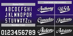 Purple Black Gradient Fashion Baseball Jersey 3