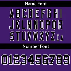 Purple Black Gradient Ribbed Authentic Baseball Jersey 4
