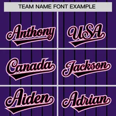 Purple Black Gradient Stripe Fashion Sleeves Baseball Jersey 3