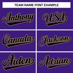 Purple Black-Old Gold Varsity Full-Snap Letterman Jacket 3