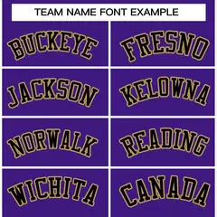 Purple Black-Old Gold Varsity Full-Snap Letterman Jacket 5