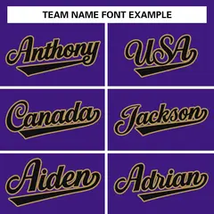 Purple Black-Old Gold Varsity Full-Snap Letterman Jacket 5
