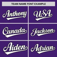 Purple Black Pinstripe Raglan Baseball Jersey 3