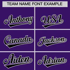 Purple Black Side Camo Baseball Jersey 3