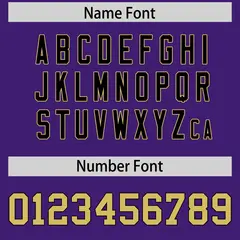 Purple Black Side Stripe Authentic Football Jersey 4