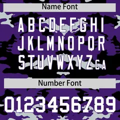 Purple Black Silver Camo Sleeveless Baseball Jersey 4