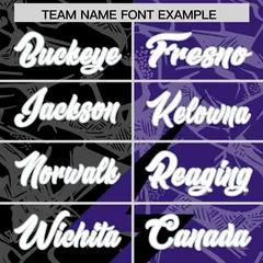Purple Black Split Lightning Pattern Football Jersey 3