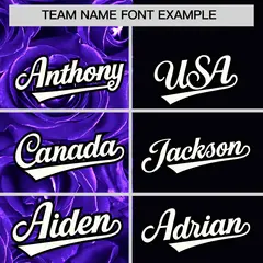 Purple Black Split Rose Print Baseball Jersey 3