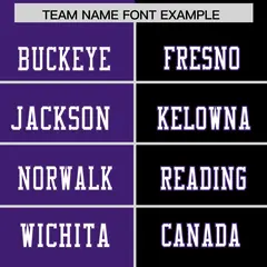 Purple Black Split Two Tone Authentic Football Jersey 3