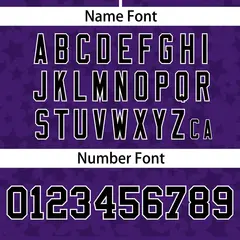Purple Black Star Graffiti Pattern Authentic Baseball Jersey 4