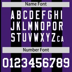 Purple Black Stripe Two-Button Softball Jersey 4