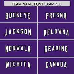 Purple Black Vertical Stripe Gradient Team Football Jersey 3