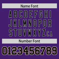 Purple Black-White Classic Authentic Football Jersey 4