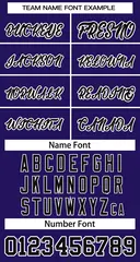 Purple Black-White Classic Basketball Jersey 3