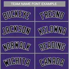 Purple Black-White Classic Casual Basketball Jersey 3