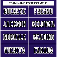 Purple Black-White Classic Style Authentic Football Jersey 3