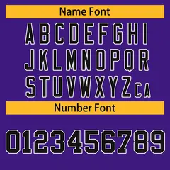 Purple Black-White Classic Style Hockey Jersey 3