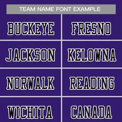 Purple Black-White Classic Style Mesh Football Jersey 3
