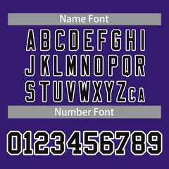 Purple Black-White Classic Style Mesh Football Jersey 4
