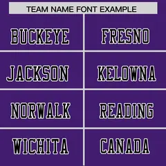 Purple Black-White Color Block Raglan Sleeves Football Jersey 3