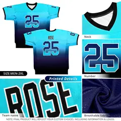 Purple Black-White Gradient Fashion Outdoor Football Jersey 4