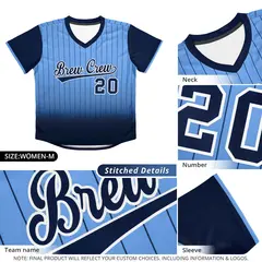 Purple Black-White Gradient Pinstripe Baseball Jersey 6