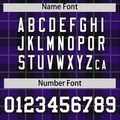 Purple Black-White Plaid Varsity Letterman Baseball Jacket 4