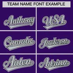 Purple Black White Silver Full-Snap Short Sleeve Varsity Jacket 5