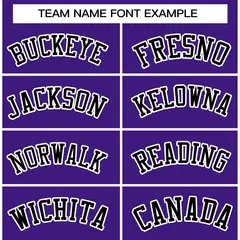 Purple Black-White Two Tone Varsity Full-Snap Letterman Jacket 3