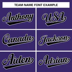 Purple Black-White Varsity Full-Snap Letterman Jacket 4